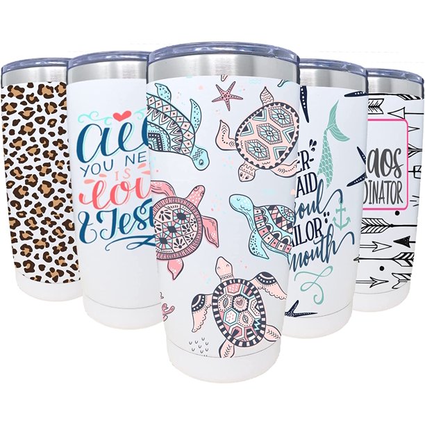 Travel Coffee Mug Tumbler w/ Slider Lid 20oz Spill Proof Stainless