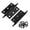 Black, variant on 2 Inch Folding Butt Hinges 2Pcs, 2.95 Inch Shaft, Brass Cabinet Door Hinges with Ball Finials for Drawers, Wardrobes & Wooden Boxes, Antique Oil Rubbed Bronze, 1.97 x 1.54 Inch Mounting Plate