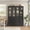 B-Black, variant on IDEALSOUL 71” Tall Bookshelf with Drawers, White Wooden Bookcase with Charging Station & LED Lights, Freestanding Display Cabinet with Shelves & Large Storage Space for Living Room, Office, Bedroom
