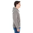 thumbnail image 2 of J America Adult Triblend Full-Zip Fleece Hood, 2 of 2