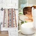 thumbnail image 7 of Yayeee 100% Cotton Hand Towels for Bathroom 16" x 28" Soft Absorbent Kitchen Towel, Brown Abstract Dots, 7 of 7