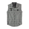 thumbnail image 1 of Ecko Unltd. Camisa tejida con botones para hombre de Man Of War, gris, extra pequeña, 1 of 1