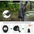 thumbnail image 4 of Housse de Protection Imperméable pour Sac à Dos avec Ruban Réfléchissant, Housse Anti-Poussière pour Camping, Randonnée, Randonnée, Cyclisme m (26-40 L), 4 of 5