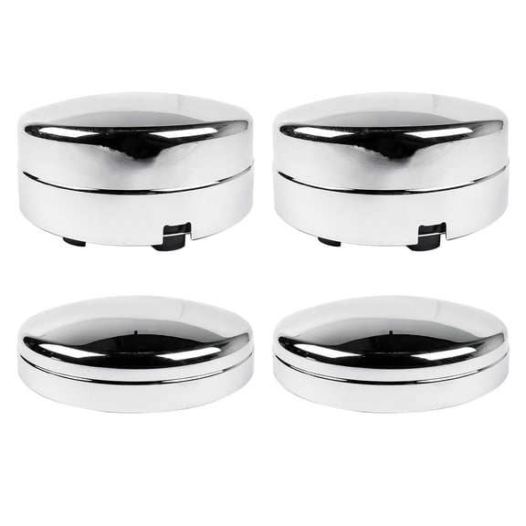 Dodge Ram 3500 Wheel Hub Center Caps 2003-2017 Dually 1-Ton Truck, OEM #52106876AA/52106877AB, 17" Steel Wheel Set of 4
