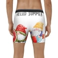 thumbnail image 4 of Salouo Summer Gnome Pattern Men's Boxer Briefs, Soft & Breathable Underwear Elastic Waistband Briefs for Men,1-Pack, 4 of 7