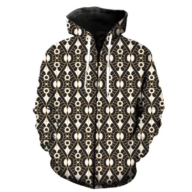 Sudadera con capucha y cremallera con estampado abstracto para hombre, gran oferta 2024, ropa de calle informal de primavera, genial, divertida y de gran tamaño, con capucha