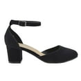 thumbnail image 3 of XY London Womens Billie-May Chunky Strappy Mid Block Heel Court Shoes, 3 of 4