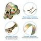 thumbnail image 3 of Juego de 4 abrazaderas de manguera T-Bolt, rango de ID de 20-22 mm/0.79"-0.87", abrazadera de manguera de radiador de hierro, 3 of 4