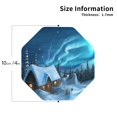thumbnail image 3 of Balery 4 Pcs Mountain Cottage In Snowleather Coasters Set, Drink Table Cup Coasters For Living Room Kitchen Coffee Decor, 3 of 9
