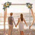 thumbnail image 3 of 2x Wedding Arch Flowers Sunflowers Decor Rustic for Backdrop Door Party white yellow, 3 of 8