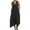 Black, variant on Odeerbi Dresses For Women Maxi Dress 2025 Casual Loose Solid Color V Neck Sleeveless Backless Adjustable Lacing Dress Long Dress Burgundy