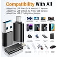 thumbnail image 3 of Paquete de 6 [USB C a Lightning] y [USB C a USB] y [USB A a USB C] Adaptador USB a USB C Hembra Transferencia de datos SuperSpeed y convertidor de carga rápida para iPhone 15 Pro Max 14 13 12, AirPods, 3 of 3