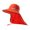 Orange and red, variant on Fluorescent Outdoor Fishing Hat Sun Protective Fisherman Hat With Wide Brims And Neck Shield For Hiking And Fishing