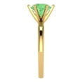thumbnail image 3 of Solitaire Engagement Ring for Women - 2ct Simulated Green Diamond in 18K Yellow Gold Promise Ring, 3 of 6