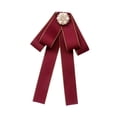 thumbnail image 3 of Broche de cinta de cabello Broche Bownknot Boind Tie Corbita para accesorios de vestuario de blusa rojo, 3 of 8