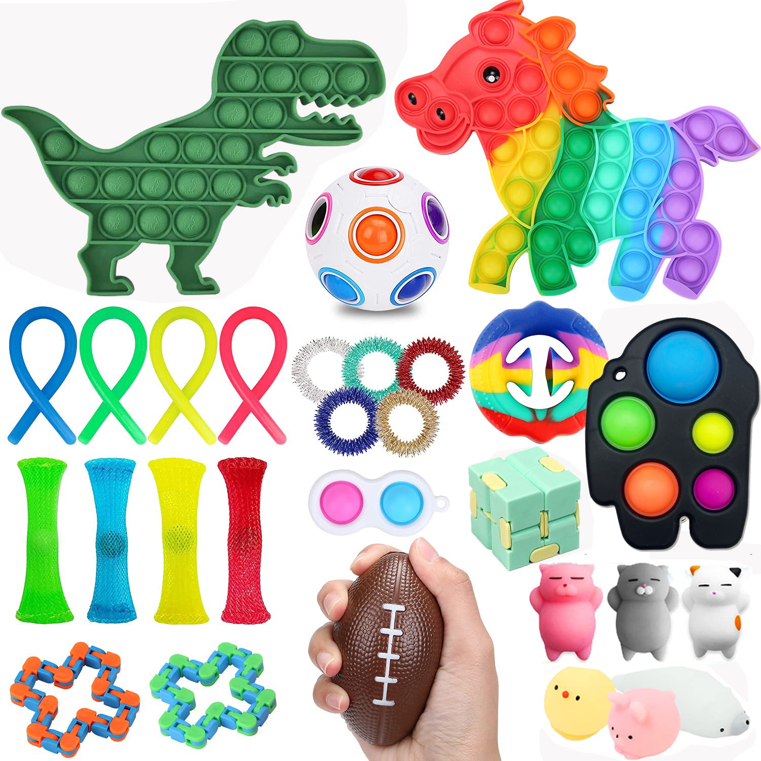29 Pack Fidget Toys Set Sensory Tools Bundle Stress Relief Hand Kids Adults Toys 