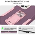 thumbnail image 6 of Samsung A53 5G, Galaxy A53 5G case, Military Grade Heavy Duty with HD Screen Protector Magnetic Kickstand Car Mount Protection Armor Phone Case Cover for Samsung Galaxy A53 5G (Purple_Rose-Gold), 6 of 7