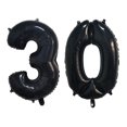 thumbnail image 4 of 2 globos de helio de 32 pulgadas, dorados, plateados, negros, azules y rosas, con números 28, 29, 30, 31, 32 y 33, suministros de decoración para fiestas de feliz cumpleaños, 4 of 4