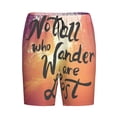 thumbnail image 4 of Fotbe Not All Who Wander Are Lost Pajama Shorts for Men, Men's Pajama Bottoms, Sleepwear,Short Pajama Pants-Small, 4 of 9
