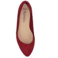 thumbnail image 2 of Hold Red Cherry Suede City Classified Women Casual Wide Width Fit Flat Office Shoes Pointy Toe 8, 2 of 2
