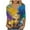A Multicolor, variant on YUGYXL Women's Mardi Gras 3/4 Length Sleeve Tshirts Casual Plus Size Party Mask Printed Loose Tees Summer V Neck Soft Comfy Shirts Ladies Tunic Tops Celebration Blouse
