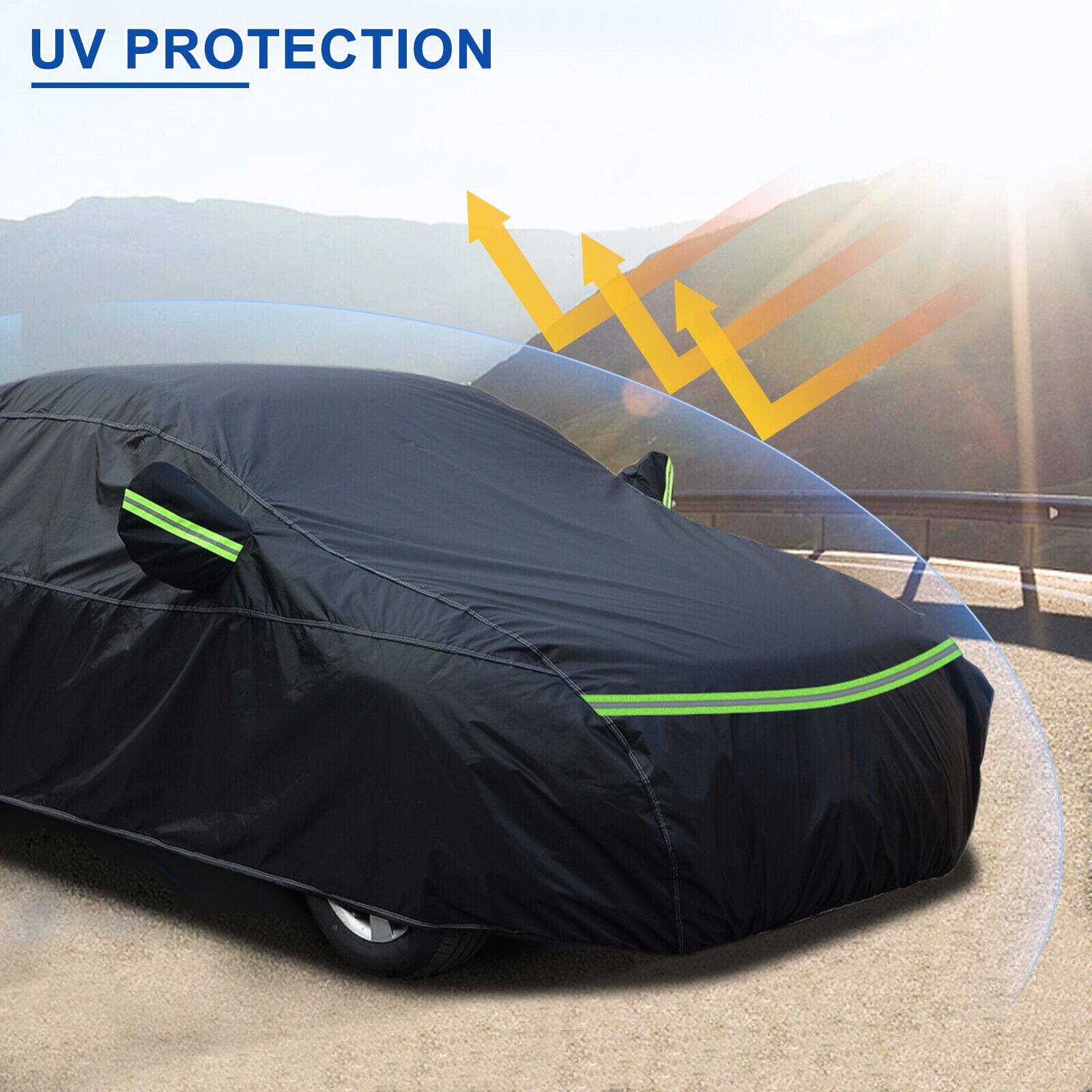  CarCovers Weatherproof Car Cover Compatible with Hyundai  2017-2019 Elantra Sedan 4 Door - Outdoor & Indoor Cover - Rain, Snow, Hail,  Sun - Theft Cable Lock, Bag & Wind Straps : Automotive