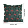 thumbnail image 3 of Decorative Throw Pillow Covers, 17.7x17.7in Bow Pillowcases, Christmas Aesthetic Room Decorative Pillow Covers for Couch Sofa Bedroom(Green), 3 of 6