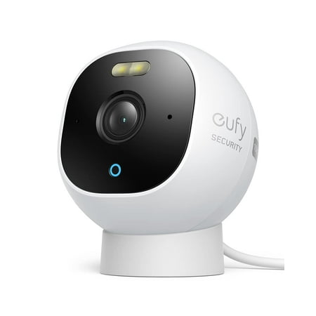 eufy Security Outdoor Cam E210, All-in-One Security Camera with 1080p Resolution, Spotlight, Color Night Vision, No Monthly Fees, Wired Camera, IP67 Weatherproof, Motion Only Alert*