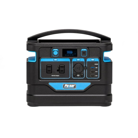 Pulsar 500 Watt Lithium-Ion Portable Power Station with LCD Display and Wireless Charging Pad (518Wh Capacity)