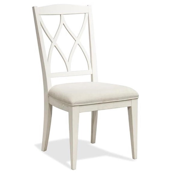 Bowery Hill Assembled Contemporary Dining Side Chair in Paperwhite
