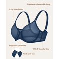 thumbnail image 4 of Bra HSIA Seraphina Minizer, cobertura total, con aros, 38 g, azul, 4 of 5