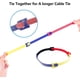 thumbnail image 5 of 120 bridas de velcro de 12 x 150 mm (juego de 4 colores), bridas de nailon reutilizables, bridas de velcro, bridas para cables, cables de PC, cables eléctricos, 5 of 5