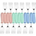 thumbnail image 1 of LEEYNEER 12 Pcs Toddler Forks Toddler Utensils  Stainless Steel Baby Forks  Kids Silverware Children‘s Cutlery Set for Feeding, 1 of 7
