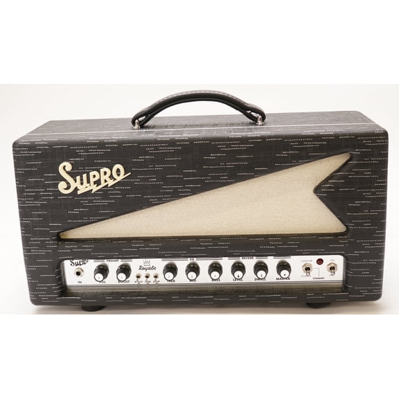 Pre-Owned Supro Royale 50W Guitar Tube Amp Head Black Scandia