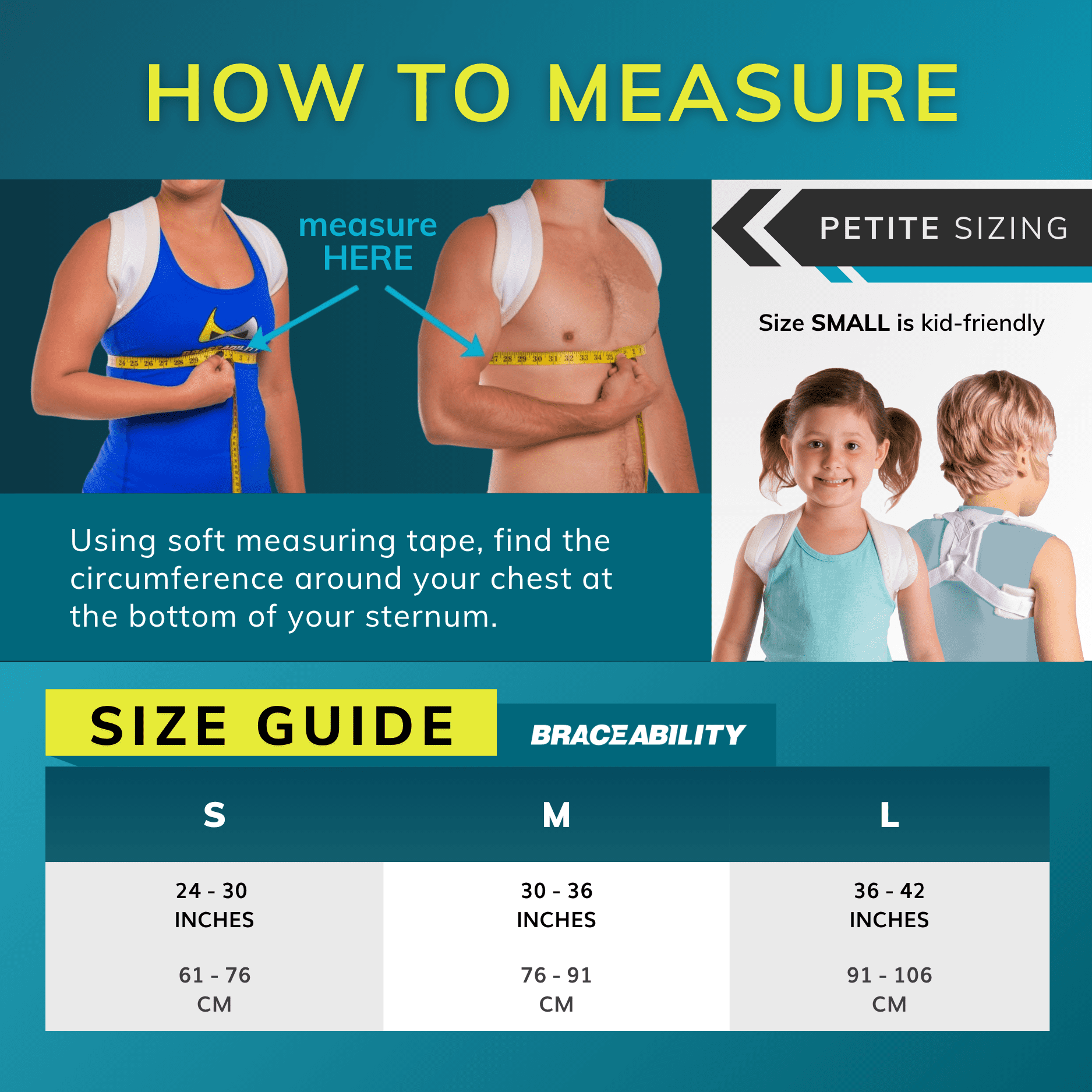 BraceAbility Posture Corrector Brace for Men and Women, Figure 8 Clavicle Support, White, Medium