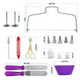 thumbnail image 2 of 106Pcs Cake Decorating Supplies Kit Baking Fondant Tool Set Turntable Piping Bag Pen Spatula DIY Cake Cupcake Decorating Icing Tool Set, 2 of 7