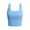 Blue, variant on WNEGSTG Women's Square Neck Cropped Tank Tops for Women Ribbed Crop Cami Shirts Summer Beach Shirts Beige