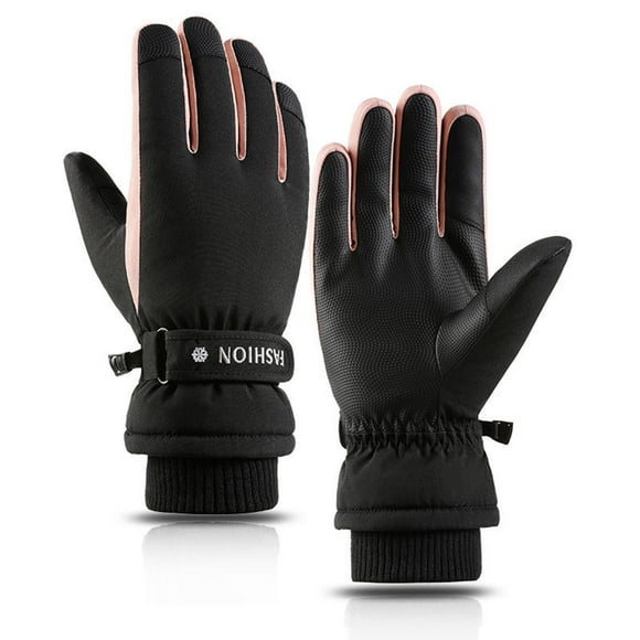 TIMIFIS Ski Gloves,Winter Waterproof Snowboard Snow Thinsulate Warm Touchscreen Cold Weather Women Man Gloves Wrist Leashes Christmas Gifts