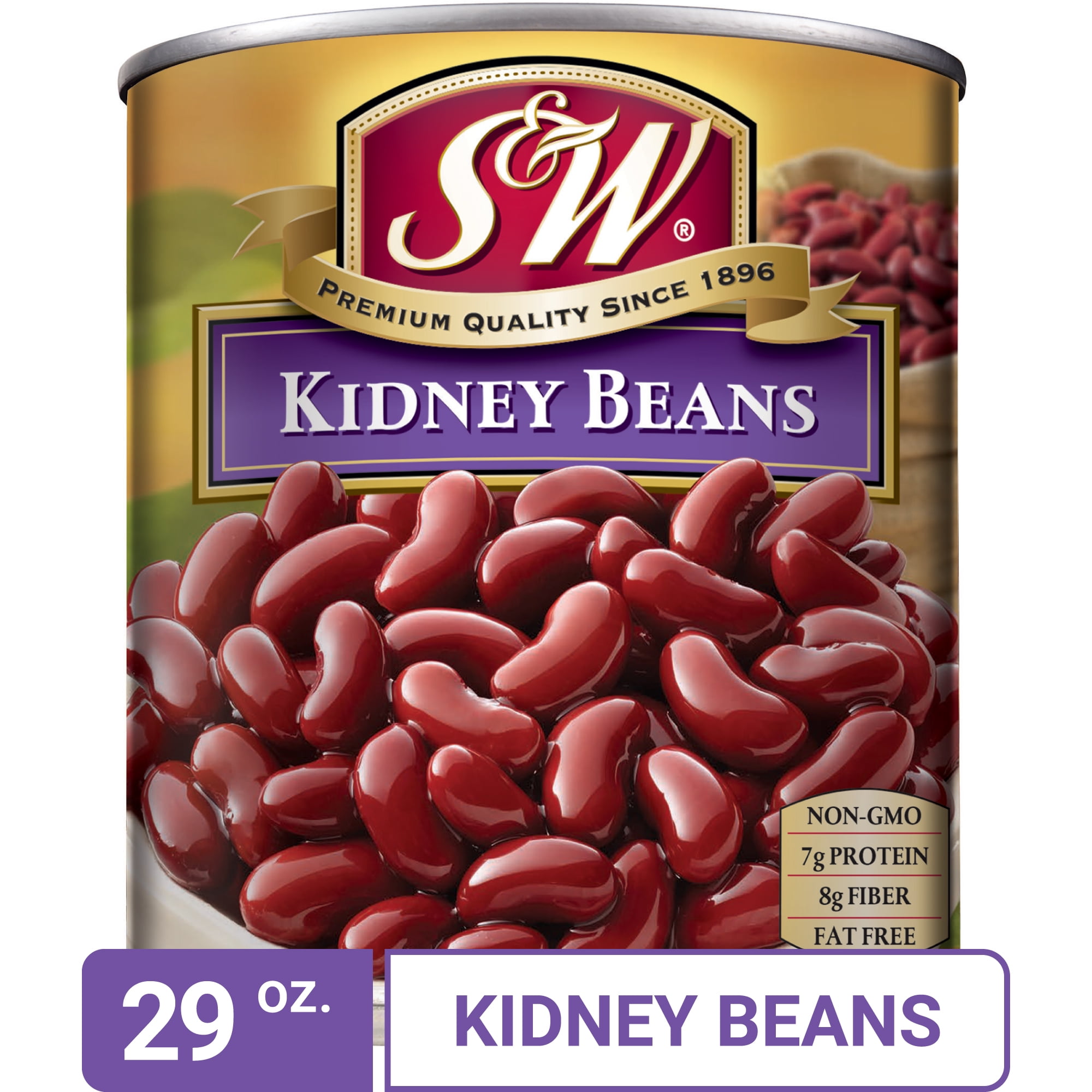 S&W Dark Red Kidney Beans 29 Oz. Can