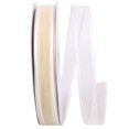 thumbnail image 1 of Reliant Ribbon 25771W-810-03K 0.625 in. Charlize Sheer Satin Wired Edge Ribbon, Ivory - 50 Yards, 1 of 1