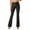 Black, variant on Juslio Women Pants High Waist with Pockets Casual Comfortable Flare Leg Pants