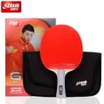 thumbnail image 1 of DHS 6 Star 6002 6006 Table Tennis Racket With Hurricane 8 And Tin Arc Rubber FL Handle Shake Hold Ping Pong Bat With Case Bag old R6002 FL, 1 of 6