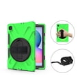 thumbnail image 5 of KIQ Shield Series Galaxy S6 Lite Case , Heavy Duty Tablet Shockproof Rugged Cover W/Stand Shoulder Strap for Samsung Galaxy Tab S6 Lite Case 10.4-inch 2022/2020 P610/P613/P615/P619 [Green], 5 of 8