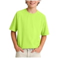 thumbnail image 2 of WRKEKC Boys Athletic Shirts Solid Quick Dry Raglan Sleeve Round Neck Cooling Top for 5-16 Years Outdoor Run Lightweight, 2 of 6