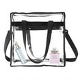 thumbnail image 2 of Clear bags Stadium Approved Clear Tote Bag with Zipper Closure Crossbody Messenger Shoulder Bag with Adjustable Strap, 2 of 9