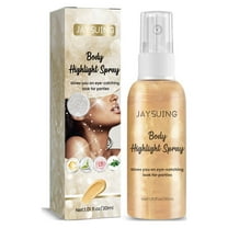 Banzch Body Highlight Spray(30ml) Body Glitter Spray,Quick Dry Face Liquid Glitter Gel ,Body Painted Stage Makeup Highlight,for Face Neck, Eyes, Dress Prom Party,Mothers Day Gifts