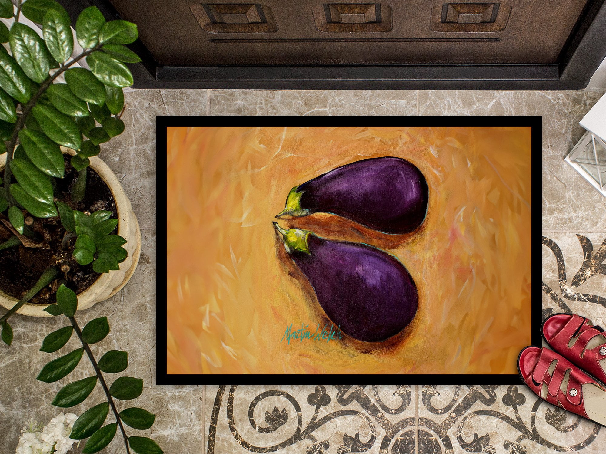 EP II Eggplant Doormat 27 in x 18 in