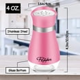 thumbnail image 4 of Astarin Salt and Pepper Shakers with Stainless Steel Lid and Refillable Glass Bottle for Kitchen Dining Cooking BBQ, Set of 2, Pink, 4 of 7