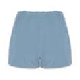 thumbnail image 4 of YVNAURA Women's 2026 Summer Flowy High Waisted Shorts with Pockets Pleated A-Line Athletic Running Shorts 2 in 1 Liner Quick Dry Tennis Golf Workout,Light Blue,S, 4 of 5