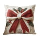 thumbnail image 2 of Fundas de almohada navideñas de 45 x 45 cm | Paquete de 2 fundas decorativas con cremallera oculta para sofá y cama | Decoración festiva para el hogar, 2 of 8